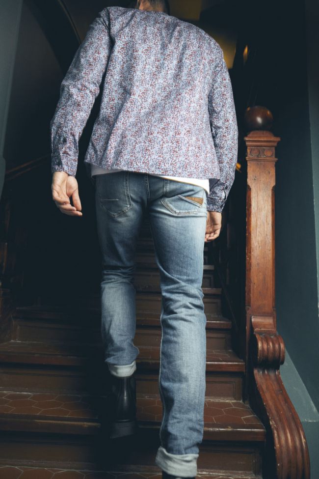 Jeans 700/17 relax Basic destroy blue N°3