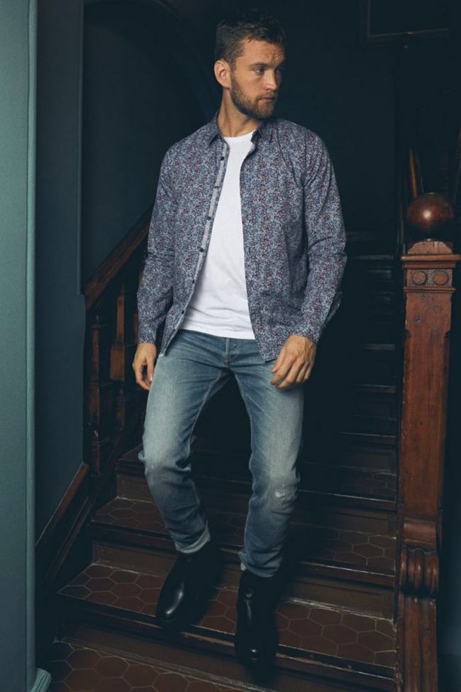 Jeans 700/17 relax Basic destroy blue N°3