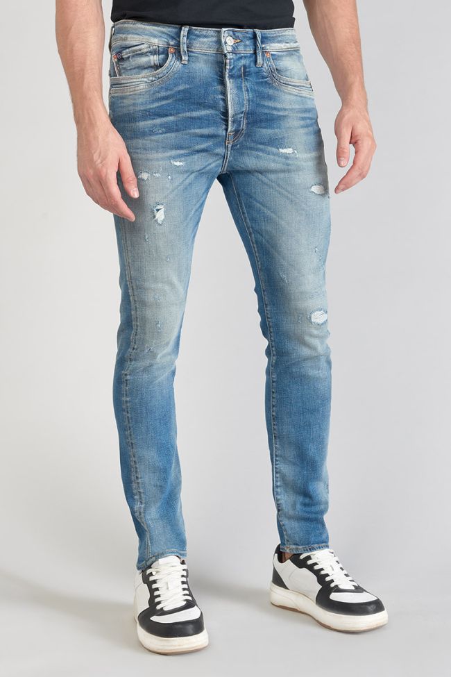 Jeans 900/16 tapered Perier destroy vintage blue N°4