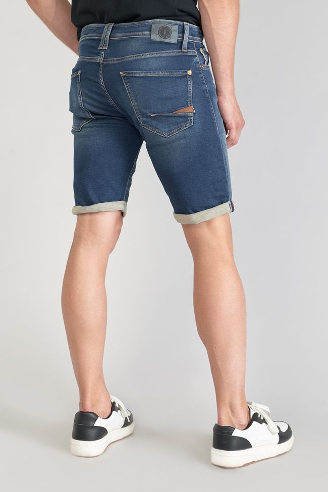 Distressed faded blue Jogg Oc Bermuda shorts