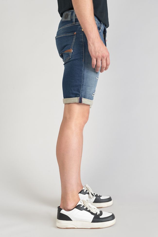 Distressed faded blue Jogg Oc Bermuda shorts