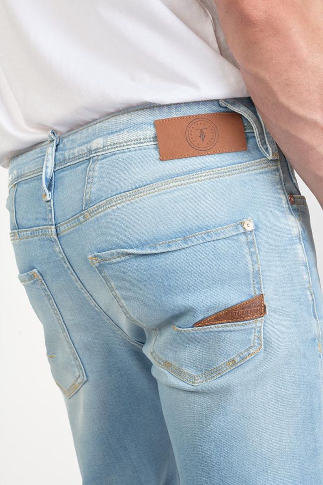 Faded light blue denim Laredo Bermuda shorts