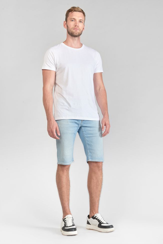 Faded light blue denim Laredo Bermuda shorts