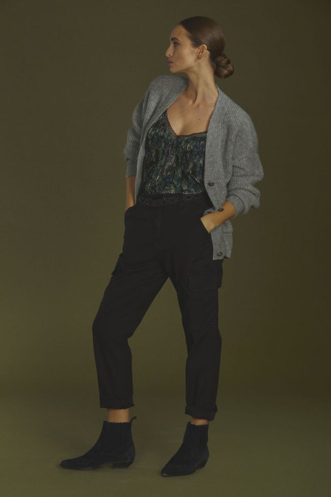 Black Castellas cargo trousers