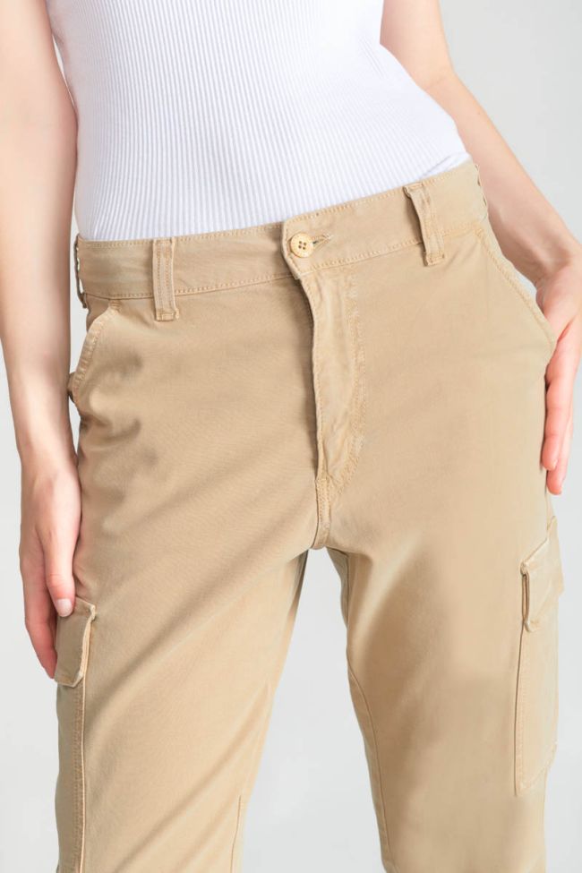 Beige Castellas cargo trousers