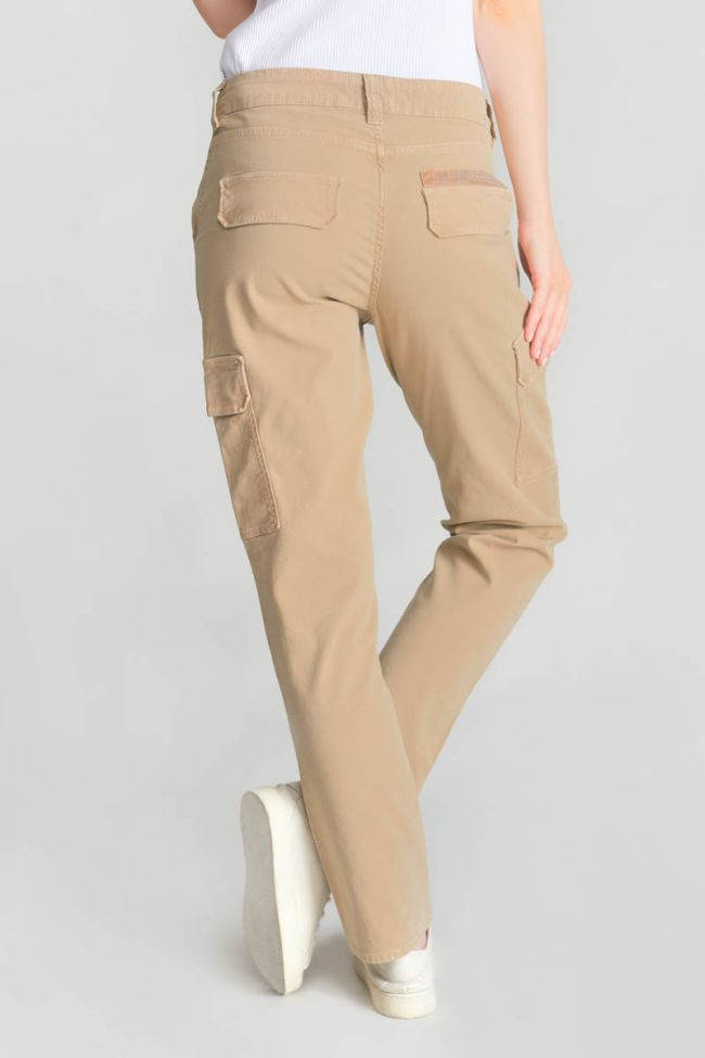 Beige Castellas cargo trousers
