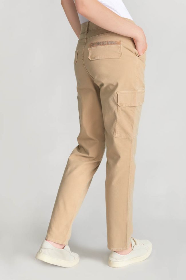 Beige Castellas cargo trousers