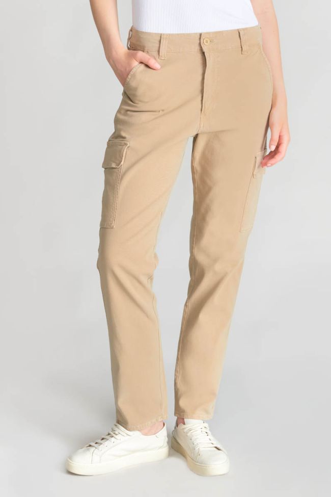Beige Castellas cargo trousers
