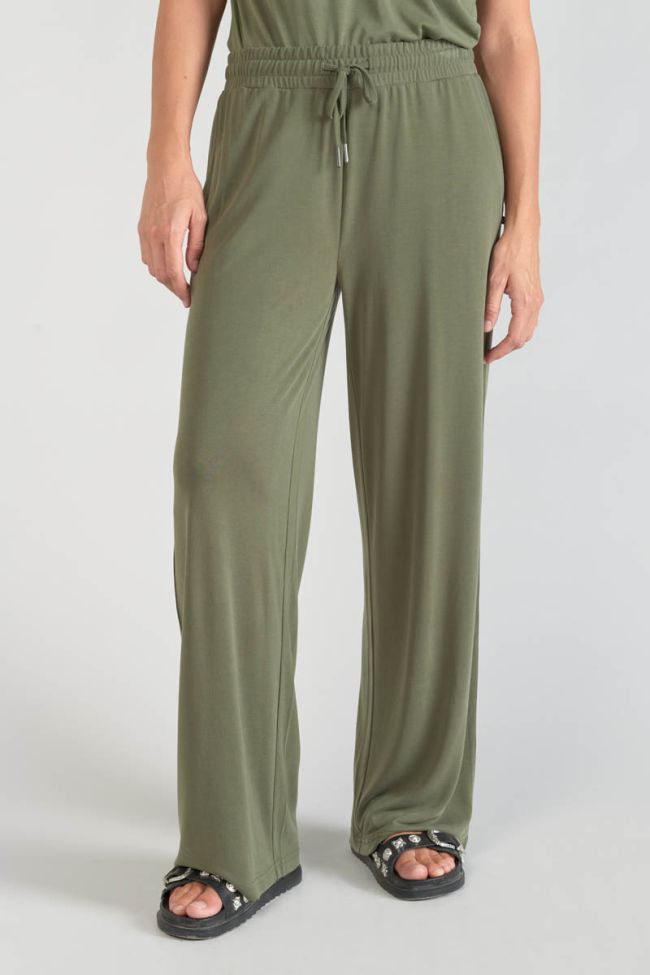 Khaki Judi flowing trousers