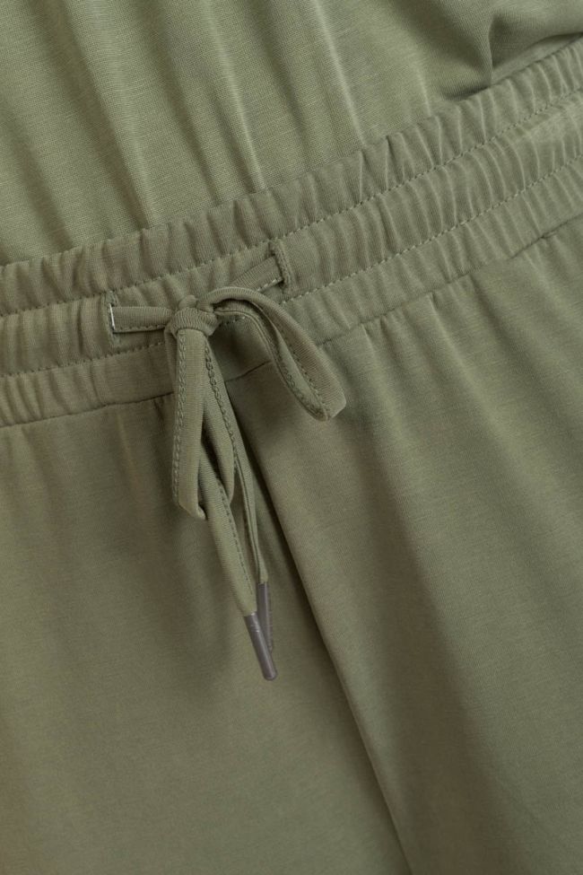 Khaki Judi flowing trousers