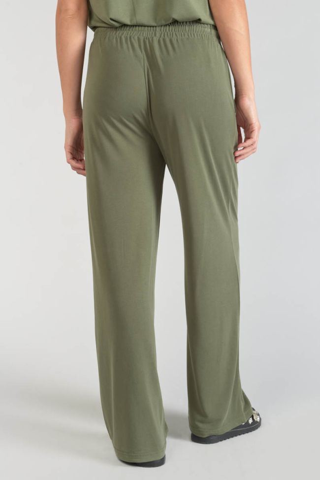 Khaki Judi flowing trousers