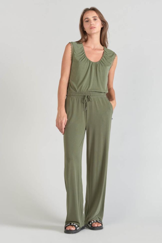 Khaki Judi flowing trousers