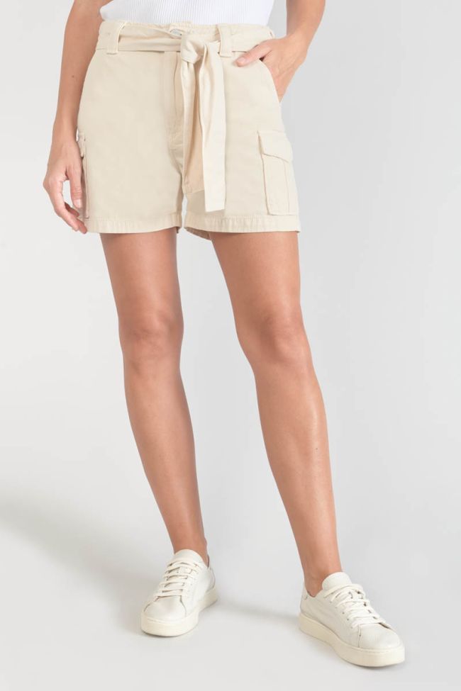 Kallist shorts in beige linen blend