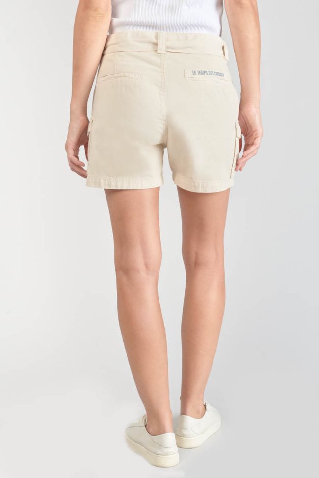 Kallist shorts in beige linen blend
