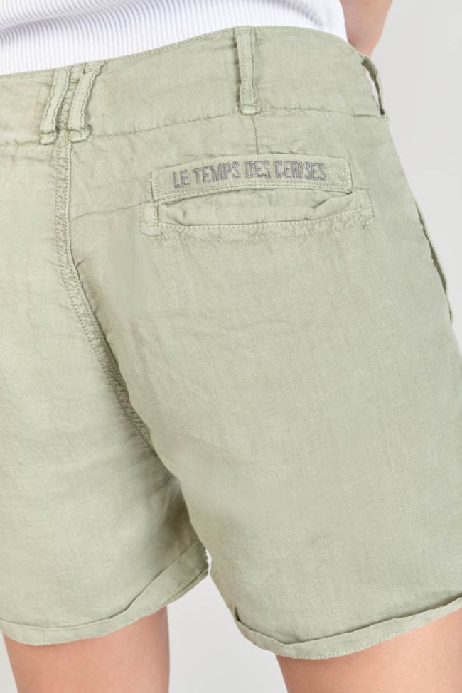 Light khaki linen Pagode shorts