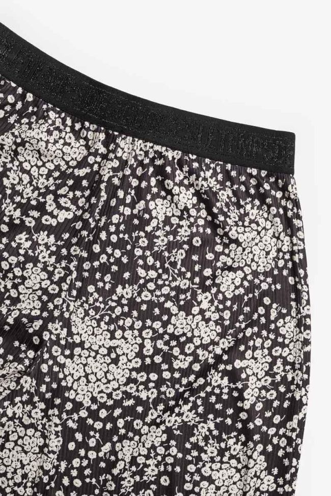 Black and white floral Luisagi trousers