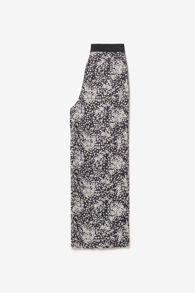 Black and white floral Luisagi trousers