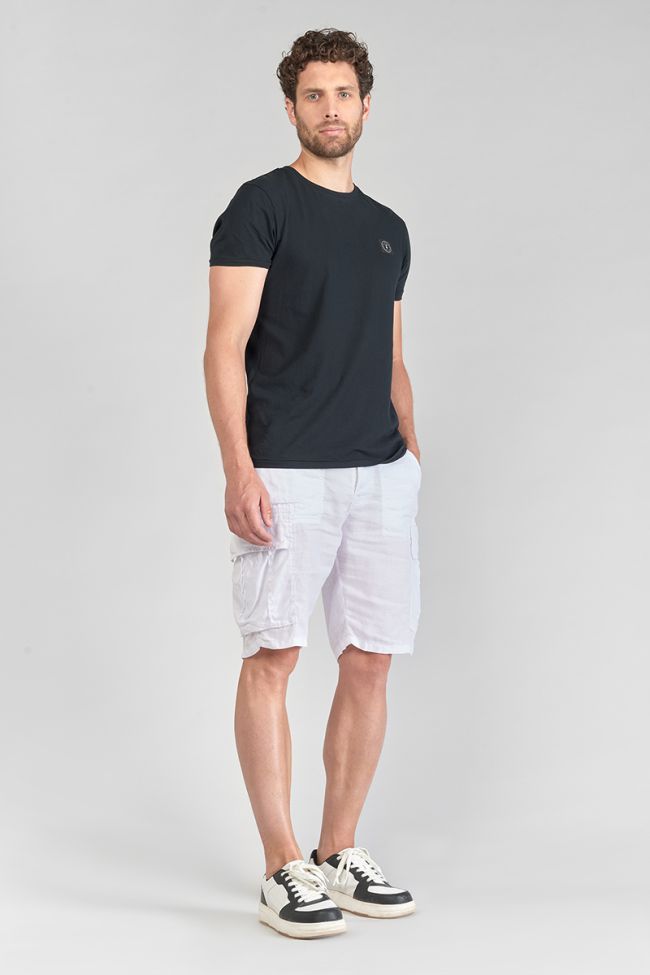White Rocca linen Bermuda shorts