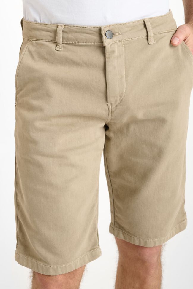 Sandy beige Jogg Swoop chino Bermuda shorts