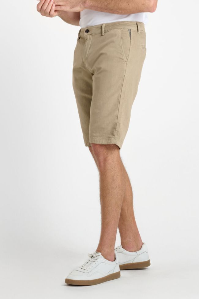 Sandy beige Jogg Swoop chino Bermuda shorts