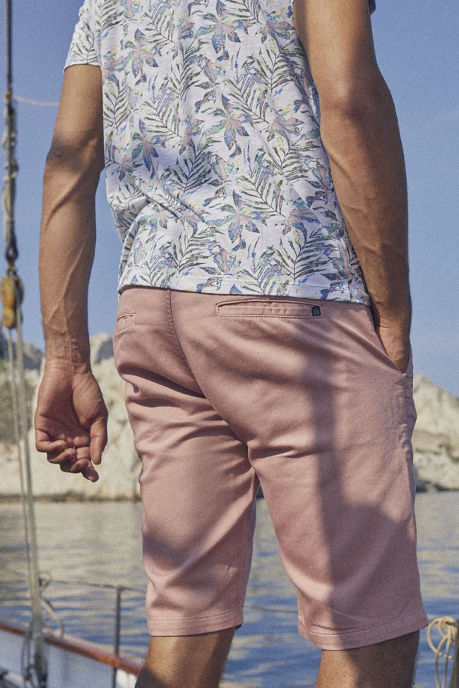 Dusty pink Jogg Swoop chino Bermuda shorts