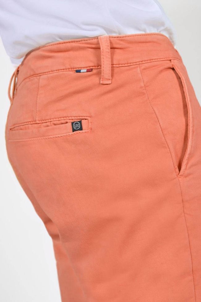 Bermuda chino Jogg Swoop saumon à motif