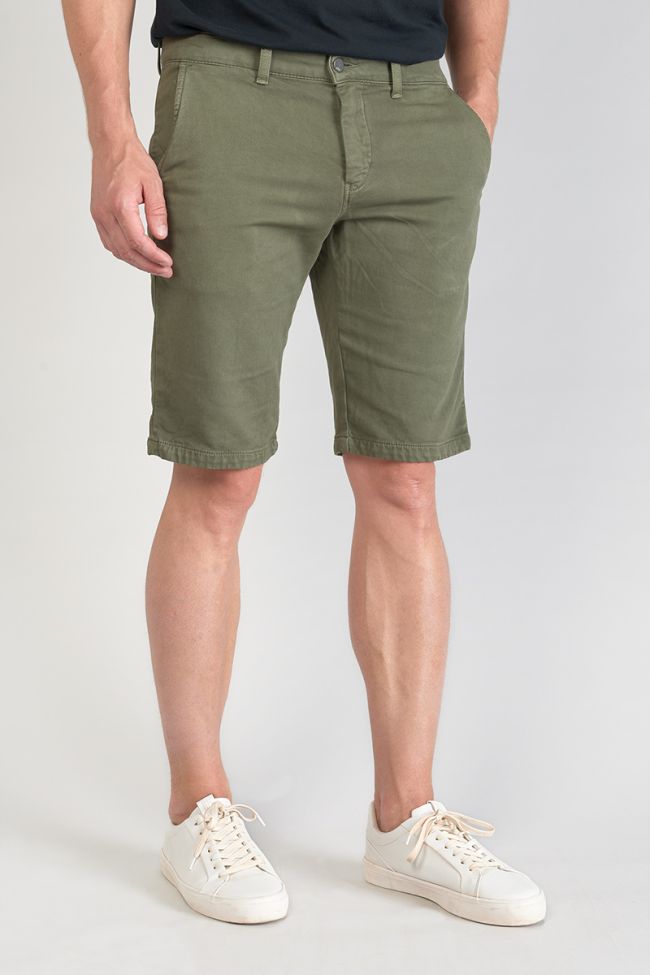 Khaki Jogg Swoop chino Bermuda shorts