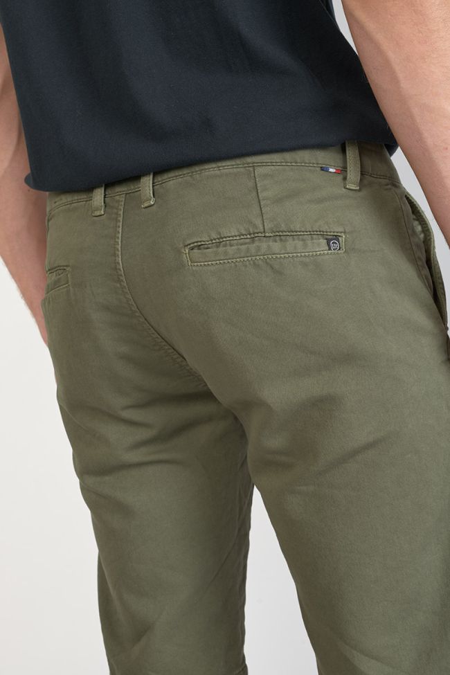 Khaki Jogg Swoop chino Bermuda shorts