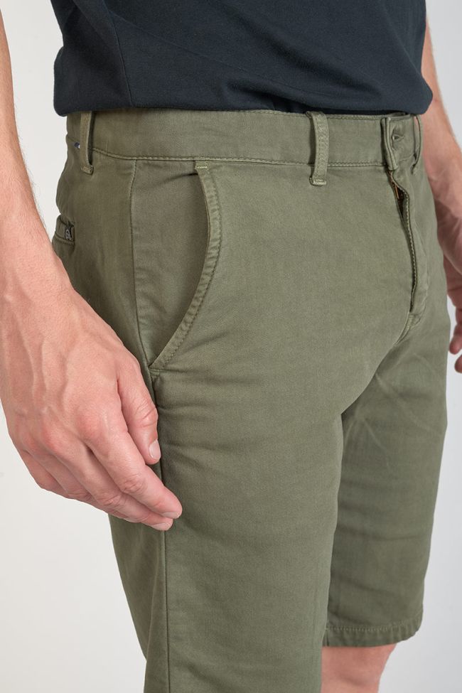 Khaki Jogg Swoop chino Bermuda shorts
