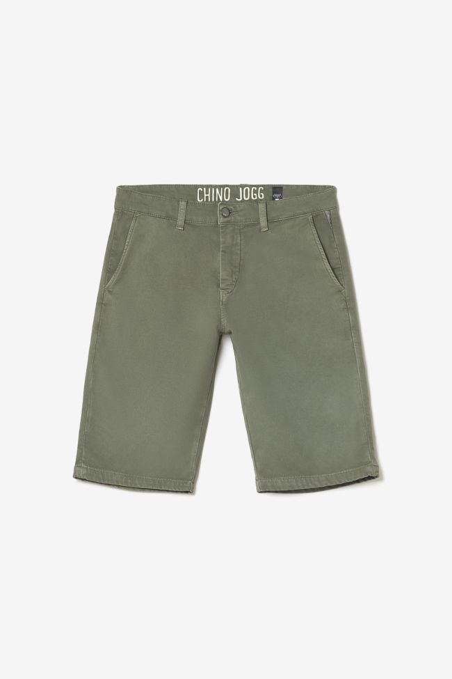 Khaki Jogg Swoop chino Bermuda shorts