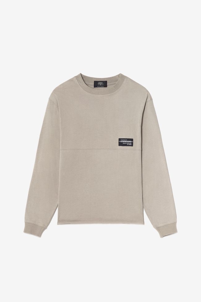 Beige long-sleeved Lynnbo t-shirt