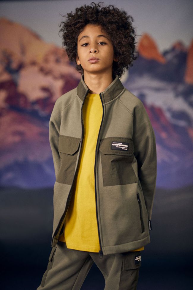 Veste zippée Moltobo kaki