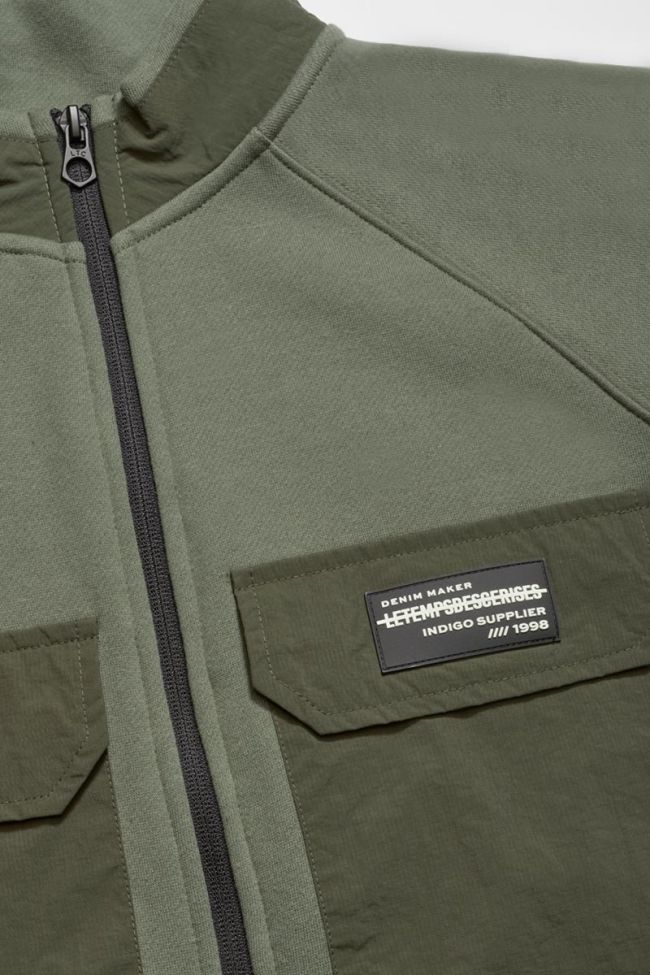 Veste zippée Moltobo kaki