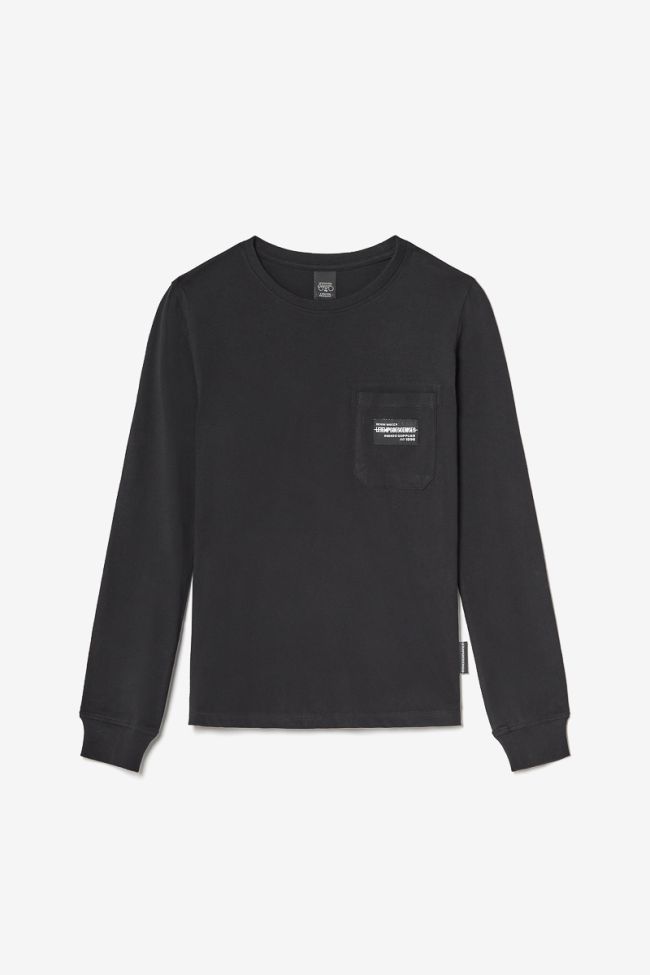 Black long-sleeved Teobo t-shirt