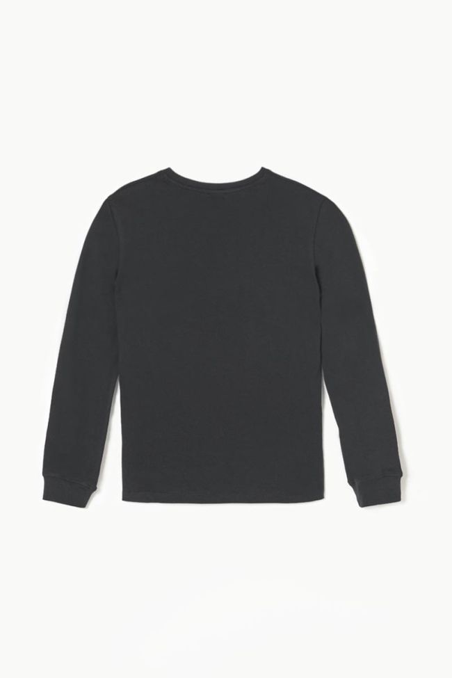 Black long-sleeved Teobo t-shirt