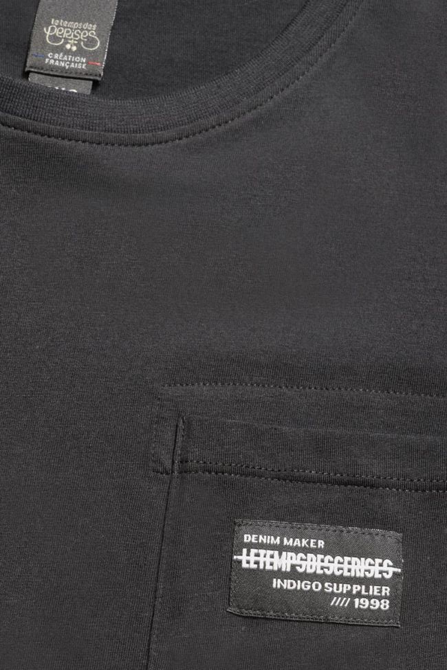 Black long-sleeved Teobo t-shirt