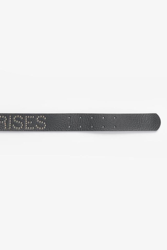 Studded black leather Clouty belt