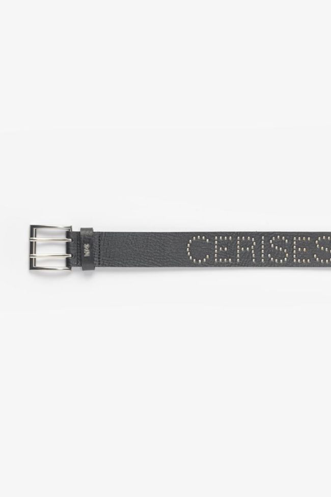 Studded black leather Clouty belt