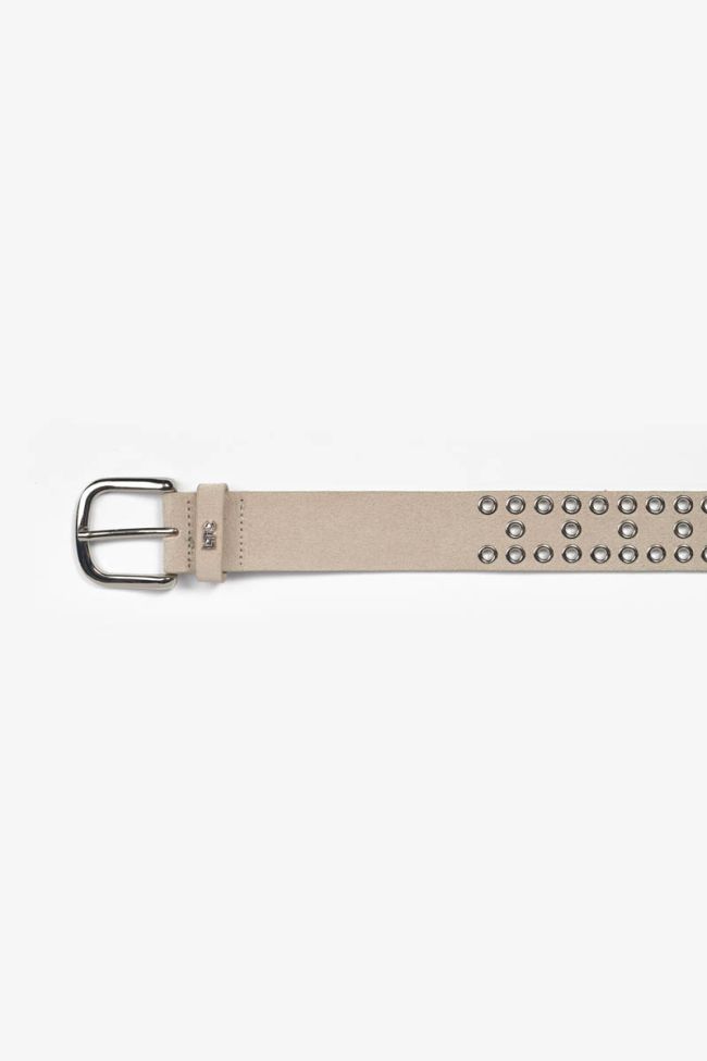 Cream suede Lucia belt