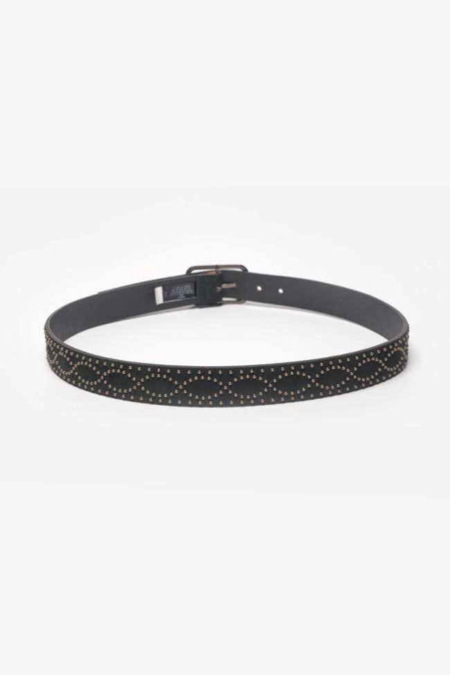 Black leather Tinto belt
