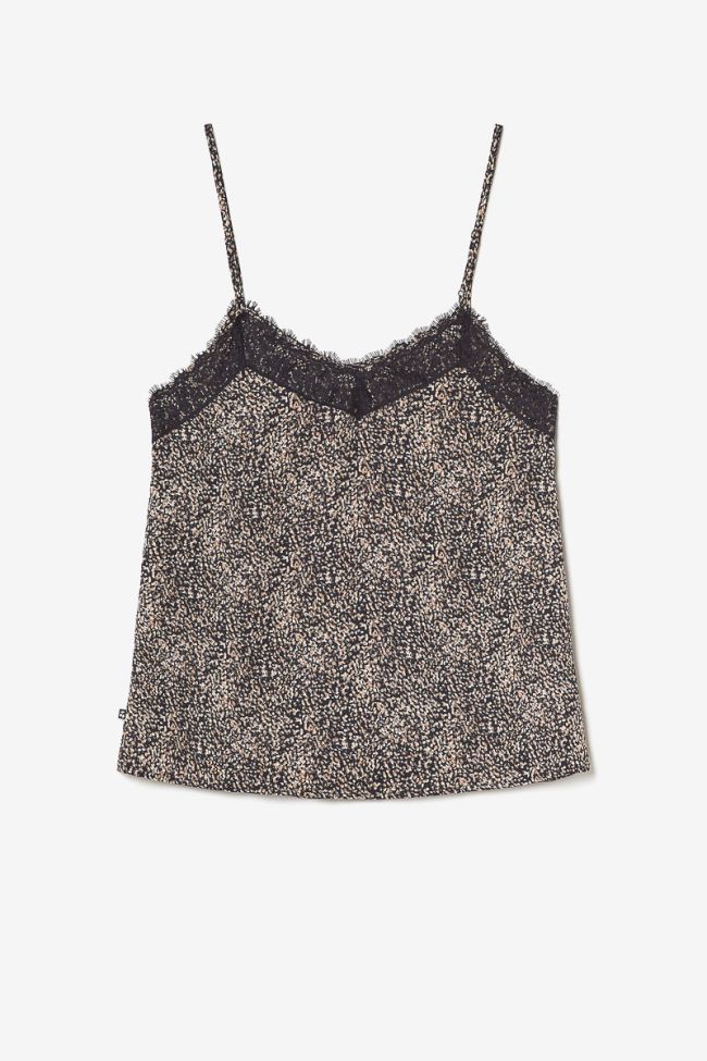 Black patterned Aneto camisole