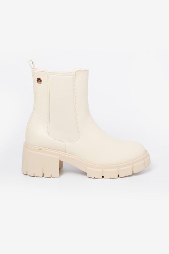 Cream April ankle boots