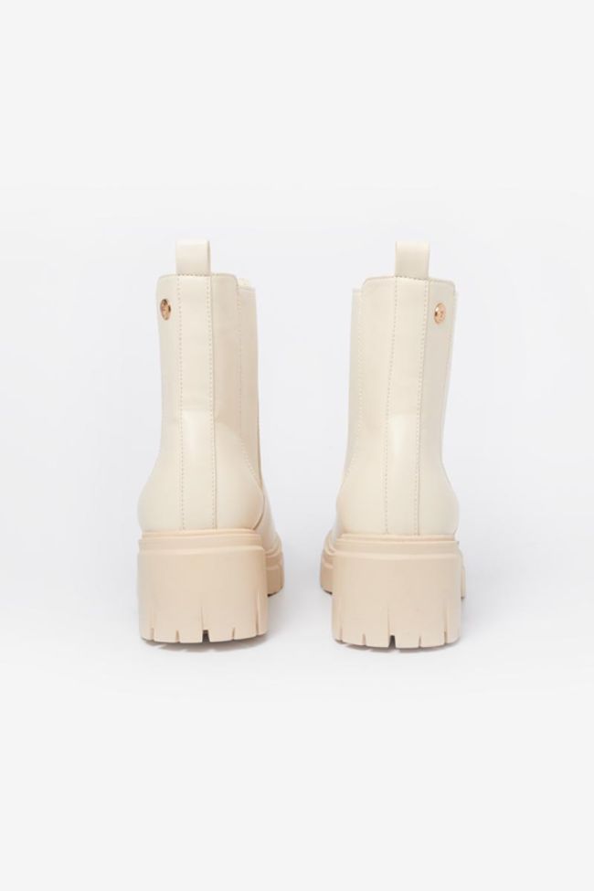 Cream April ankle boots