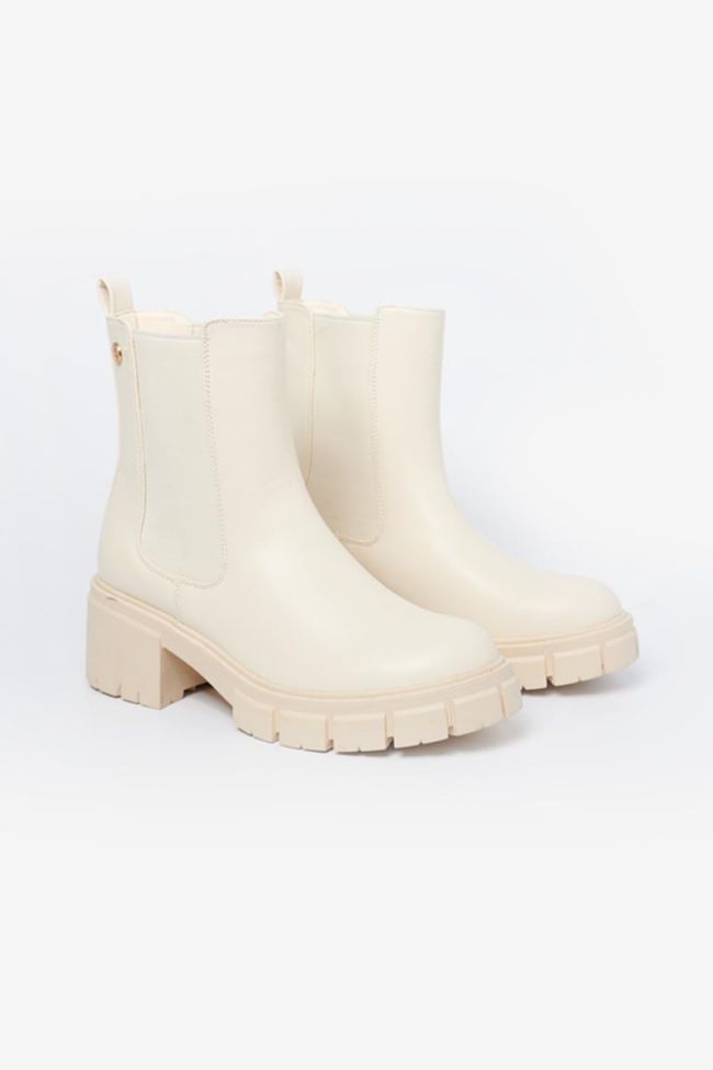 Cream April ankle boots
