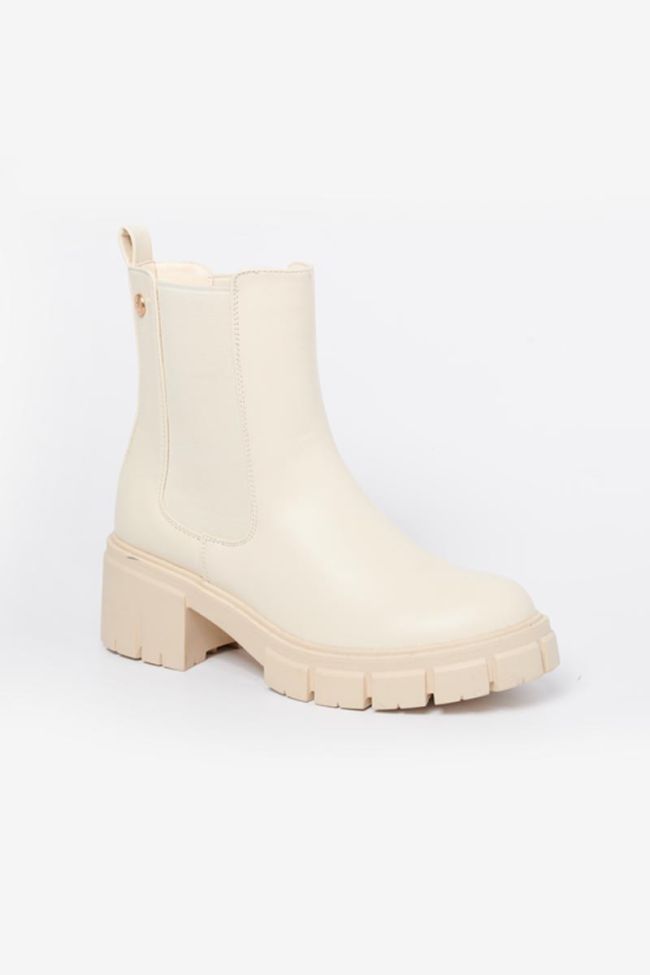 Cream April ankle boots