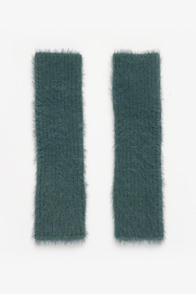 Pine green Aria fingerless gloves