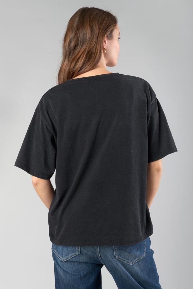 Faded black printed Auldi t-shirt