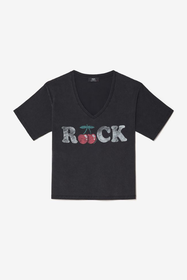 Faded black printed Auldi t-shirt