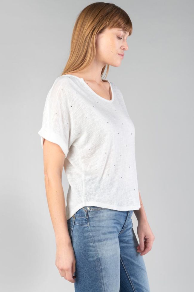 Cream Bibou top