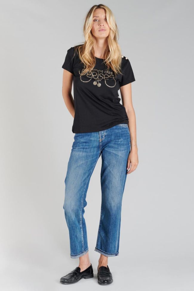 Printed black Carole t-shirt